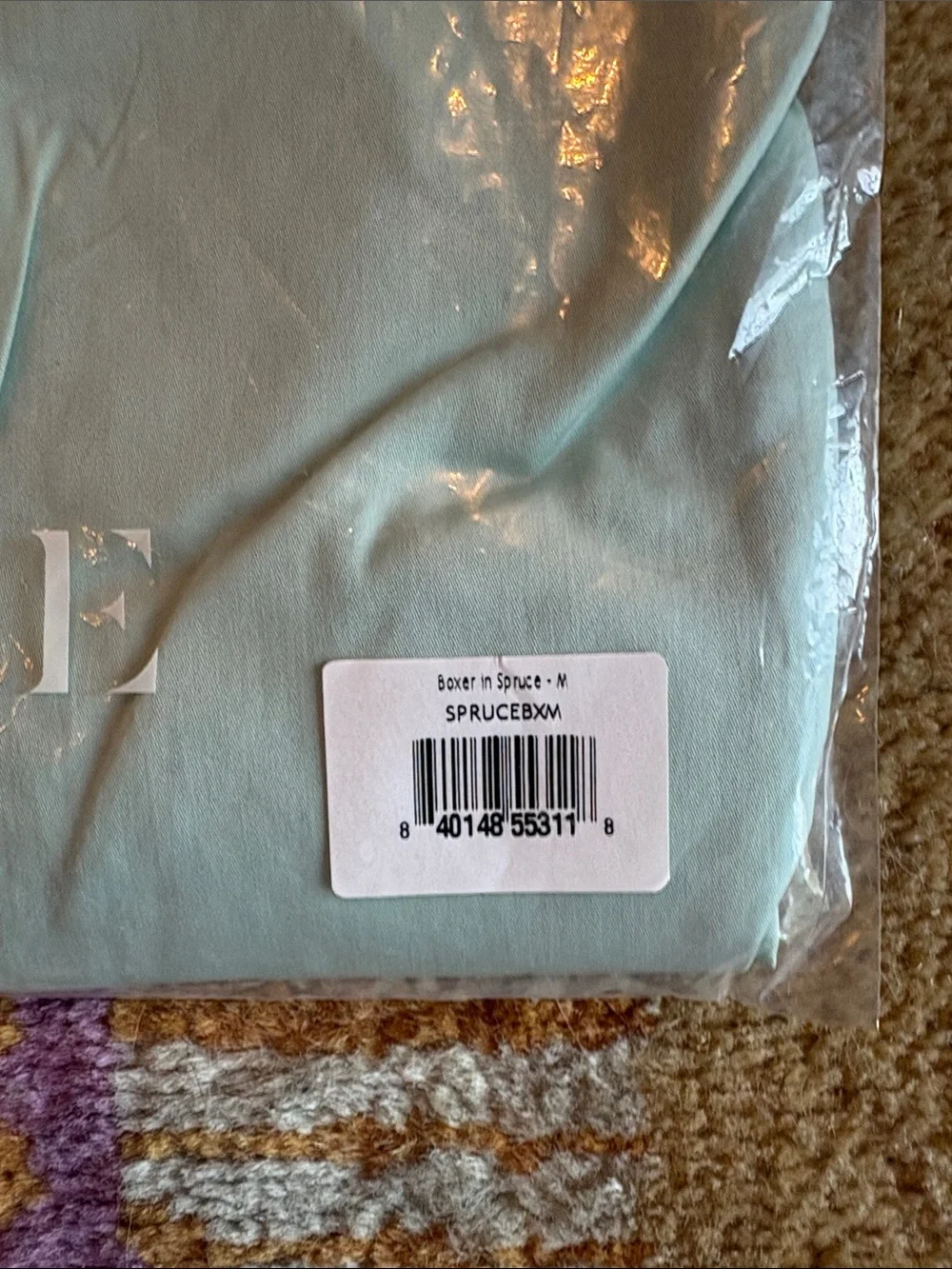 Lake Pajamas Men’s Boxer in Spruce SZ M NWT